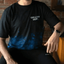 تیشرت مردانه پنبه ماکان طرح ترک مشکی خاص