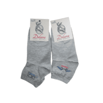 جوراب مچی اسپرت طوسی روشن بسته 2 عددی