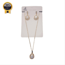 نیم ست گوشواره و گردنبند دونیل Doneel وارداتی طرح اوپال کد 1