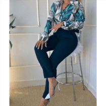 ست شومیز و شلوار مجلسی طرح اروپایی کد 40404 در 2سایز