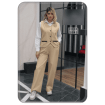 ست وست و شومیز و شلوار اسپرت لینن وارداتی در 3 رنگ