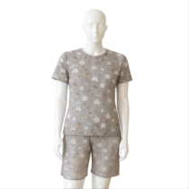 ست تیشرت و شلوارک زنانه دخترانه طرحدار پارچه وارداتی کد 2048