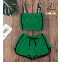 ست تاپ شلوارک 2 تکه ck در رنگبندی