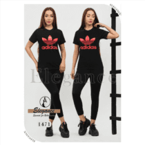 ست تیشرت و شلوار زنانه طرح آدیداس کد  1471 در 3 رنگ