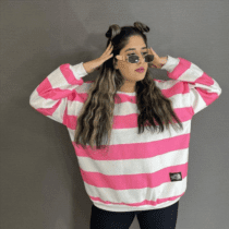 بلوز دورس زنانه مدل راه راه در 2 رنگ