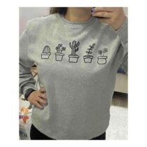 بلوز یقه گرد اسپرت زنانه طرح کاکتوس بنرما Benroma کد TYC00411994887