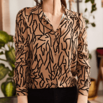 شومیز طرحدار مجلسی آرمونیکا Armonika اورجینال ترک