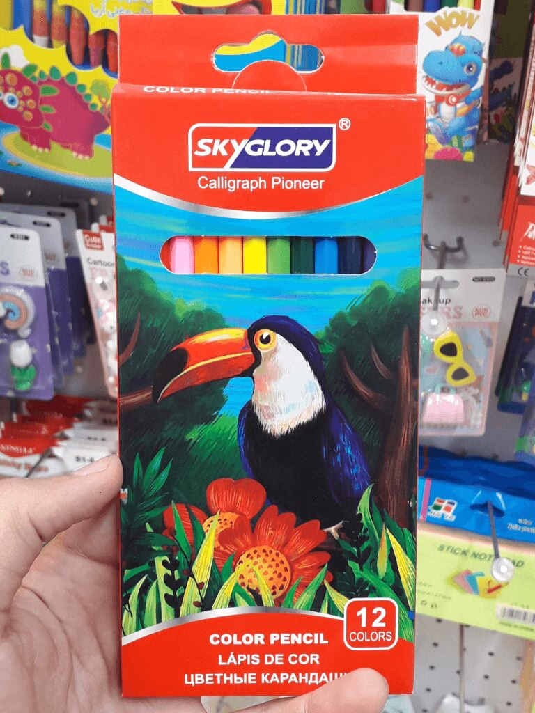 مداد رنگی 12 تایی Skyglory