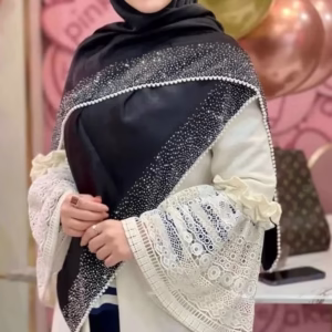 روسری کوپرا مشکی مجلسی