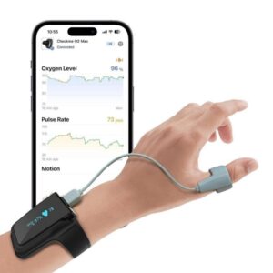 دستگاه هولتر اکسیژن خون و آنالیزور خواب دیجیتال مچی مدل Checkme O2 Max