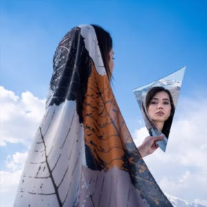 شال نخی اسپرت طرح برگ – زیبایی و راحتی در هر فصل