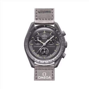 ساعت امگا سواچ بند طوسی مدل سفر به عطارد OMEGA SWATCH (مستر و اورجینال)