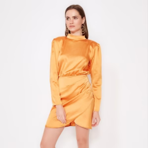 لباس مجلسی زنانه ترندیول میلا TRENDYOLMilla نارنجی