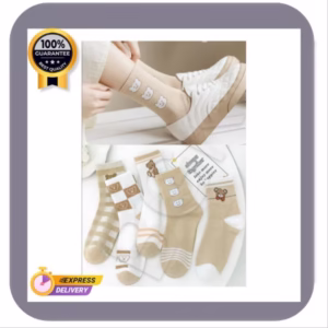 جوراب نیم ساق زنانه اسپرت تدی ترک طرح 2