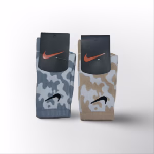 جوراب نایکی ساق دار آبرنگی مدل چریکی پک 2عددی کد 3