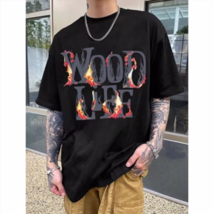 تیشرت لش چاپی مردانه طرح ترک چاپ زل در 3 سایز مشکی