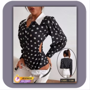 بادی فانتزی مجلسی زنانه یقه انگلیسی کد Lovi-1199