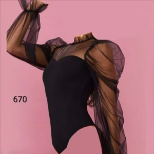 بادی مجلسی توردار زنانه کد 670