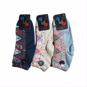 جوراب مچی بلند اسپرت طرح سنتی در 3 رنگ کد 02