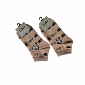 جوراب مچی فانتزی اسپرت طرح coffee