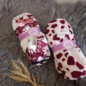 پاپوش مخمل طرحدار S&S اورجینال وارداتی مدل Slippers دو رنگ کد 6