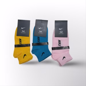 جوراب نایکی رنگی کش انگلیسی در 3 رنگ کد 2