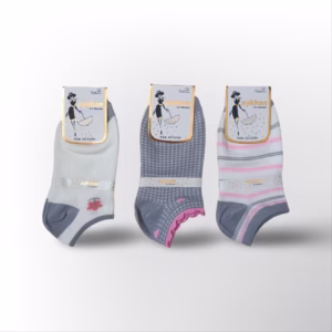 جوراب مچی فانتزی زنانه طرح گل 3 طرح