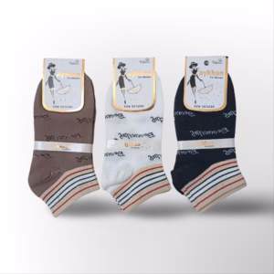 جوراب مچی کلاسیک زنانه طرح انگلیسی ۳ رنگ