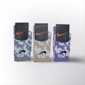 جوراب نایکی ساق دار آبرنگی مدل چریکی در 3 رنگ کد 1