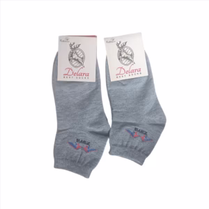 جوراب مچی اسپرت طوسی تیره بسته 2 عددی کد 2