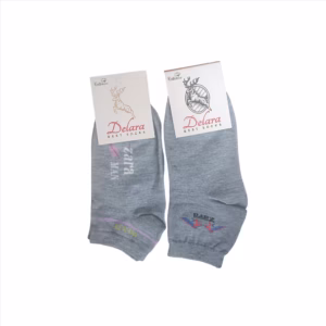 جوراب مچی اسپرت طوسی تیره بسته 2 عددی