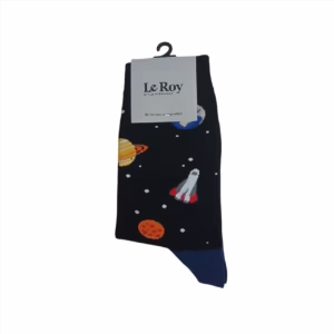 جوراب ساقدار نخ پنبه اسپرت کهکشانی طرح 4