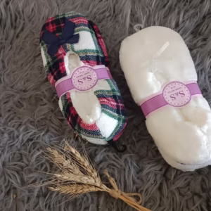 پاپوش مخمل طرحدار S&S اورجینال وارداتی مدل Slippers دو رنگ کد 4