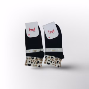 جوراب پلنگی زنانه مچی کش انگلیسی Izel بسته 2 عددی