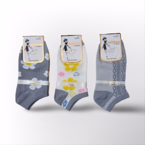 جوراب مچی فانتزی زنانه طرح گل 3 طرح کد 2