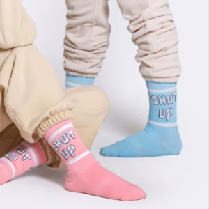 جوراب ساقدار اسپرت طرح شات آپ SHUT UP در 4 رنگ