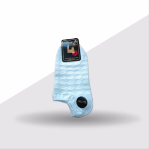 جوراب مچی زنانه نخی طرحدار کد paris رنگ سفید