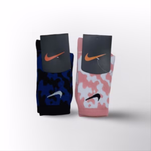 جوراب نایکی ساق دار آبرنگی مدل چریکی پک 2عددی کد 2