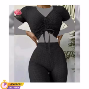 ست کراپ و لگ سلولیت ورزشی طرح اروپایی کد 6746 دو رنگ