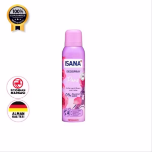 اسپری دئودرانت زنانه ایسانا Isana اورجینال گل رز حجم 150 میل پیش خرید نقدی از ترکیه