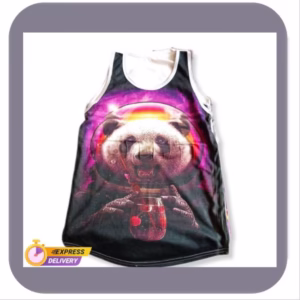 تیشرت زنانه بدون آستین مدل چاپی کد 001