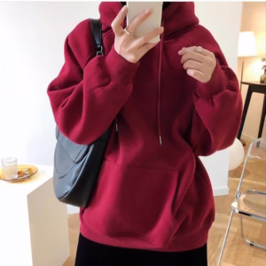 هودی کلاهدار توو کرکی قواره دار در رنگبندی