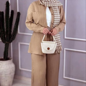 ست شومیز و شلوار اسپرت زنانه پارچه آیوا تابستانی در 8 رنگ جذاب کد 40405