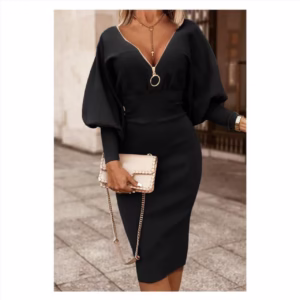 لباس مجلسی زنانه طرح اروپایی کد ۹۱۷ در ۲ رنگ