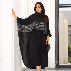 ست سارافون و رویه زنانه خرجکار طلاکوبی ابر و بادی در 3 رنگ(عبایی)