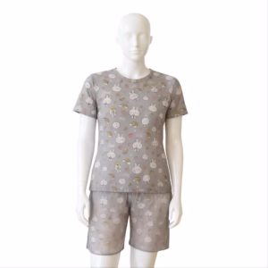 ست تیشرت و شلوارک زنانه دخترانه طرحدار پارچه وارداتی کد 2048