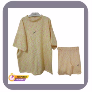 ست تیشرت لانگ و شلوارک نایکی زنانه