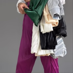 شلوار پلیسه زارا زنانه ساتن ال ایکس ترک