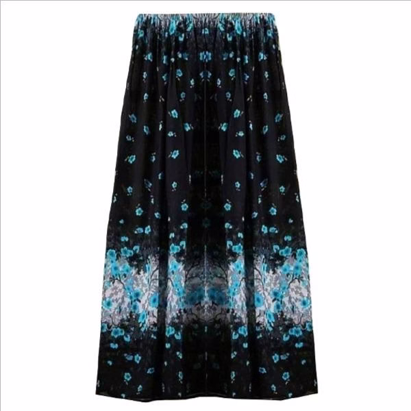 دامن بلند گلدار زنانه 4رنگ بهاره تابستانه - تصویر