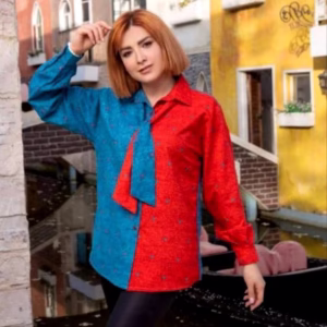 شومیز کرواتی زنانه وارداتی کره ای